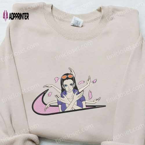 Monkey D Luffy Anime x Swoosh Sweatshirt: Cool Embroidered One Piece Shirt – Anime Clothing