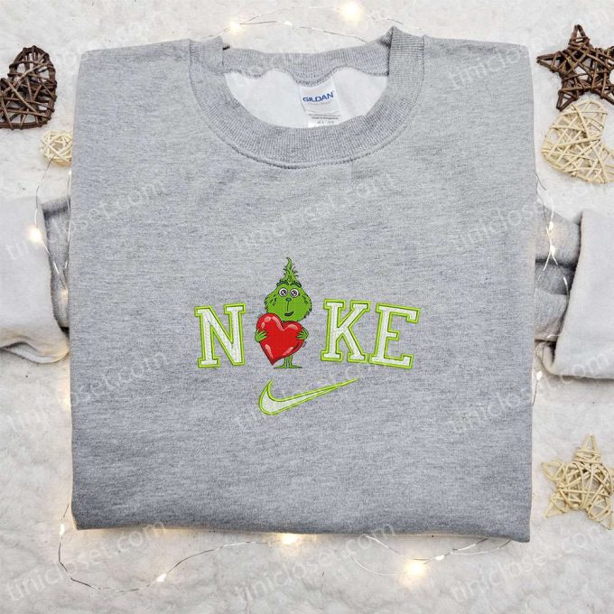 Nike Christmas x Baby Grinch Love Sweatshirt: Movie Embroidered Shirt & Best Gift Ideas