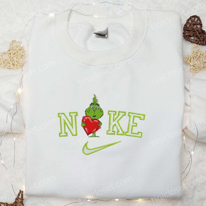 Nike Christmas x Baby Grinch Love Sweatshirt: Movie Embroidered Shirt & Best Gift Ideas