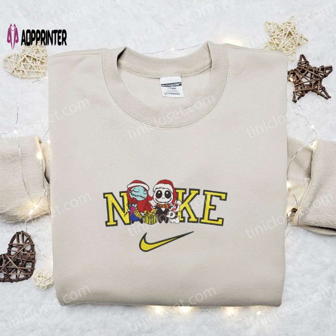 Nike Christmas x Baby Jack and Sally Embroidered Sweatshirt – Best Movie Christmas Gift Idea