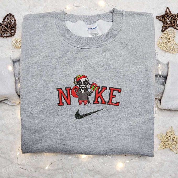 Nike Christmas x Chibi Jack Santa Embroidered Sweatshirt & Shirt: Best Gift Ideas