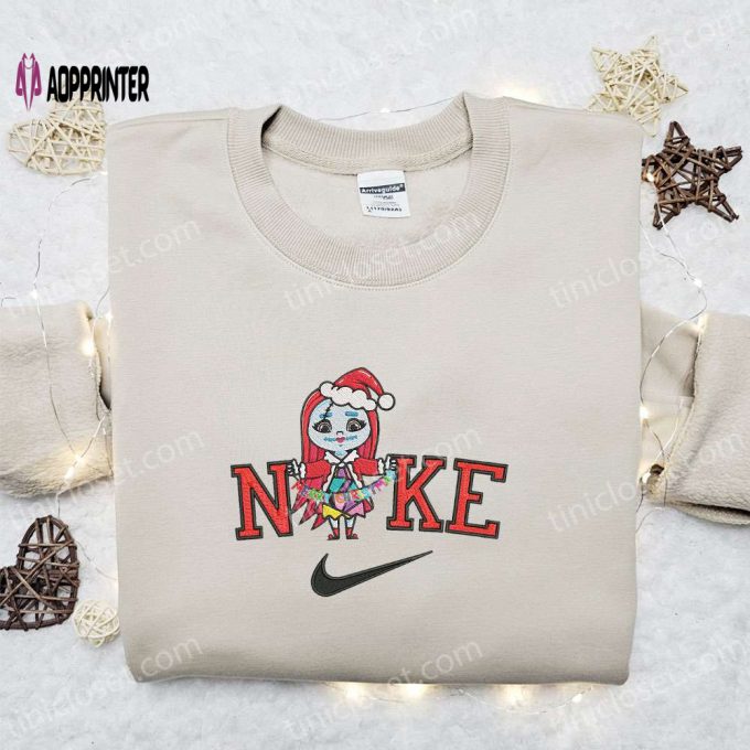 Nike Christmas Chibi Sally Xmas Hat Sweatshirt: Movie Embroidered Shirt Best Gift Ideas