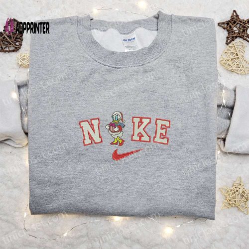 Nike Christmas x Baby Stitch Reindeer Embroidered Sweatshirt – Festive Movie Shirt Perfect Holiday Gift