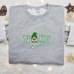 Nike Christmas x Gnome Laughing Sweatshirt: Best Movie Embroidered Shirt for Unique Christmas Gift Ideas