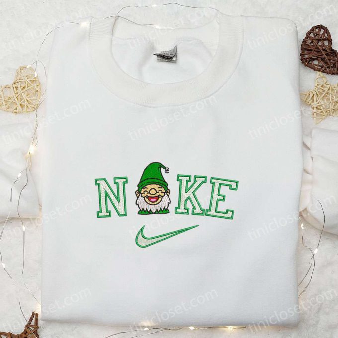 Nike Christmas x Gnome Laughing Sweatshirt: Best Movie Embroidered Shirt for Unique Christmas Gift Ideas