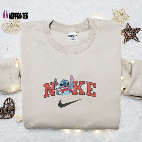 Nike Christmas x Stitch Hat & Scrump Sweatshirt: Movie Embroidered Shirt Best Gift Ideas