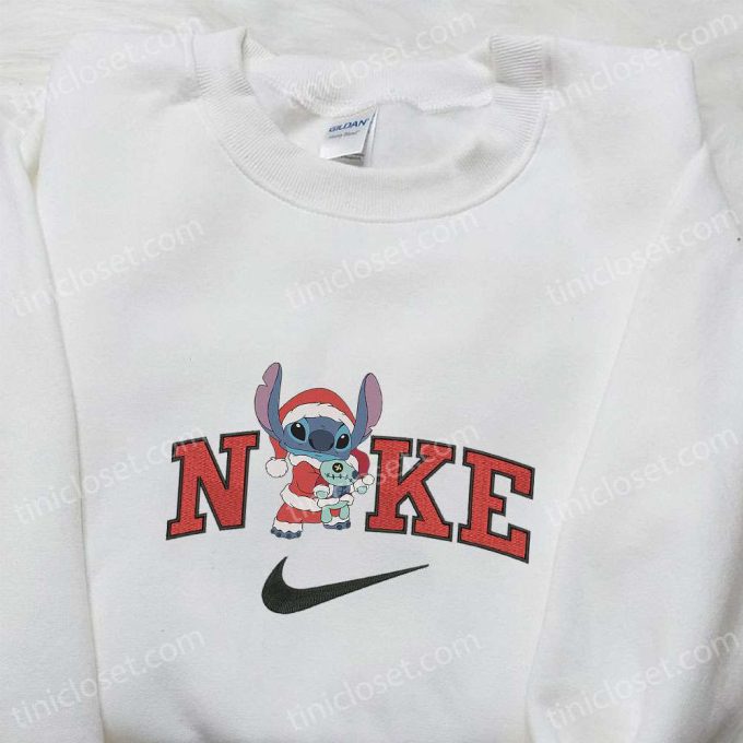 Nike Christmas x Stitch and Scrump Sweatshirt: Movie Embroidered Shirt & Best Gift Ideas