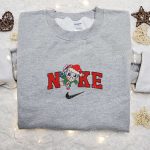 Nike Christmas x Stitch Jason Voorhees Embroidered Sweatshirt – Movie Christmas Shirt Best Gift Ideas