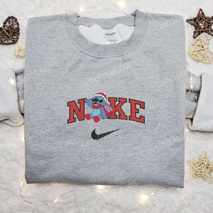 Nike Christmas x Stitch Sit Embroidered Sweatshirt & Movie Shirt: Best Gift Ideas