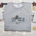 Nike Christmas x Stitch Snowman Embroidered Sweatshirt: Walt Disney Characters Shirt – Best Christmas Gift Ideas