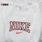 Custom Nike Embroidered Hoodie & Shirt Inspired T-shirt Personalized Apparel