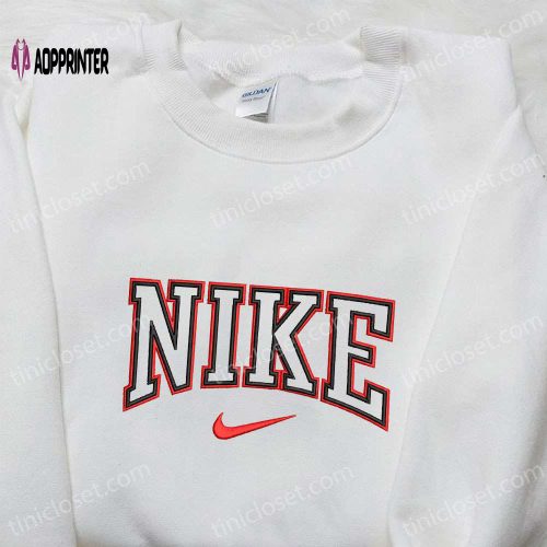 Custom Nike Swoosh Embroidered Shirt: Premium Nike inspired T-shirt