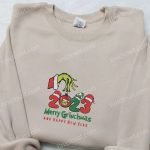 Nike Disney x Grinch Merry Christmas 2023 Embroidered Sweatshirt: Fun Movie Shirt Best Gift Idea