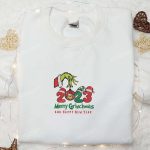 Nike Disney x Grinch Merry Christmas 2023 Embroidered Sweatshirt: Fun Movie Shirt Best Gift Idea