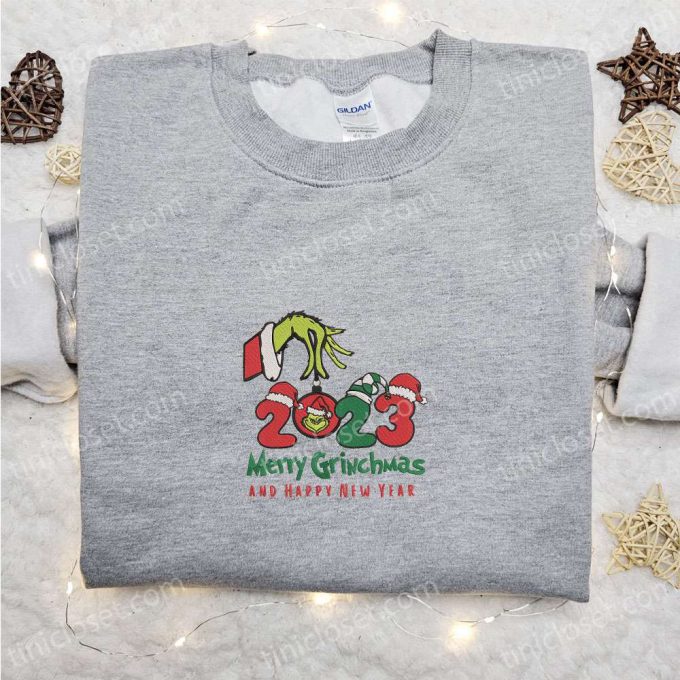 Nike Disney x Grinch Merry Christmas 2023 Embroidered Sweatshirt: Fun Movie Shirt Best Gift Idea