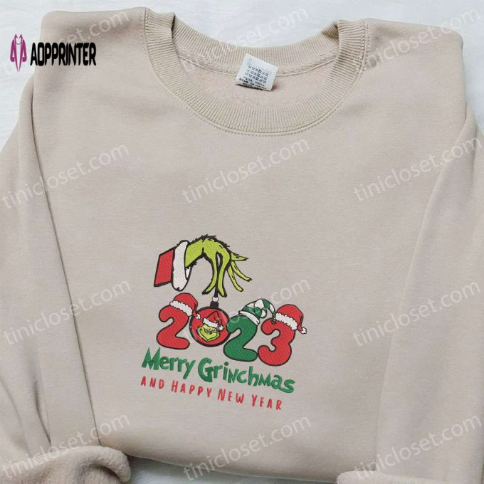 Nike Disney x Grinch Merry Christmas 2023 Embroidered Sweatshirt: Fun Movie Shirt Best Gift Idea