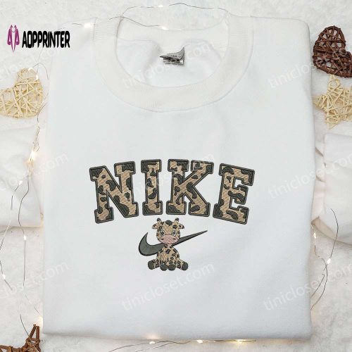 Hello Kitty x Nike Embroidered Shirt: Four-Leaf Clover Design Cute Gift for Daughter