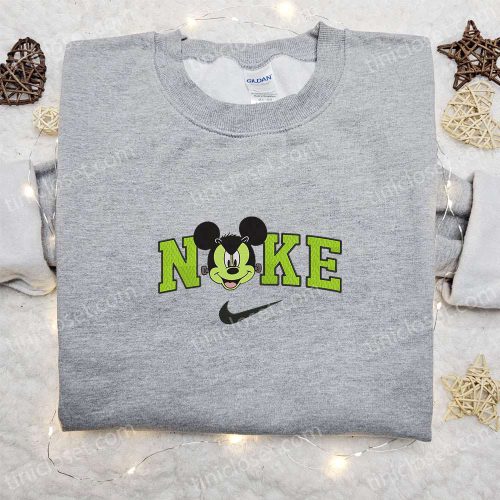 Spooky Nike Halloween x Mickey Frankenstein Sweatshirt & Disney Embroidered Shirt: Best Halloween Gift Ideas