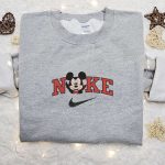 Nike Halloween x Mickey Head Dracula Laughing Sweatshirt: Best Disney Characters Embroidered Shirt for Halloween