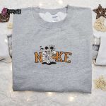 Nike Halloween x Mickey Mouse Mummy Embroidered Sweatshirt: Spooktacular Horror Movie Shirt Best Halloween Gift Ideas