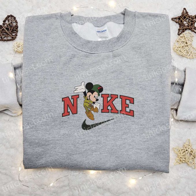 Nike Halloween x Mickey Mouse Pirate Sweatshirt: Horror Movie Embroidered Shirt Best Halloween Gift Ideas