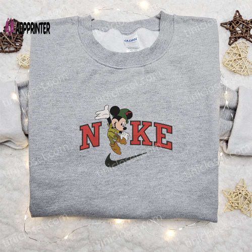 Huey Duck Devil Halloween x Nike Embroidered Sweatshirt: Best Walt Disney Characters Shirt Perfect Halloween Gift