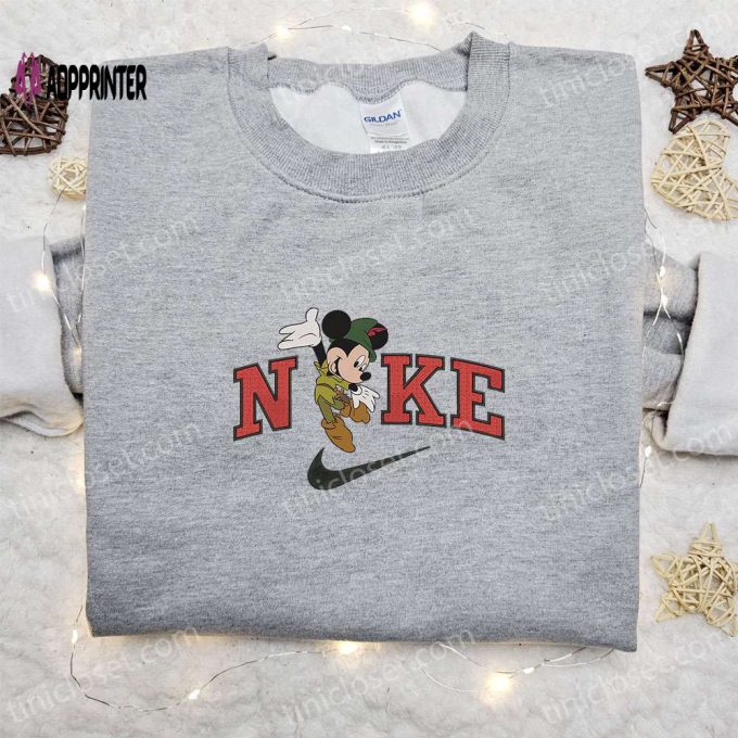 Nike Halloween x Mickey Mouse Pirate Sweatshirt: Horror Movie Embroidered Shirt Best Halloween Gift Ideas