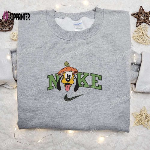 Nike Halloween x Pluto Pumpkin Hat Sweatshirt: Disney Characters Embroidered Shirt Best Halloween Gift Ideas