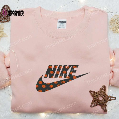 Nike Jack O’ Lantern Embroidered Shirt Halloween Hoodie & Sweatshirt: Spooky Nike Inspired Collection