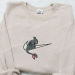 Nike Swoosh x Night Fury Embroidered Shirt & Hoodie: How to Train Your Dragon Inspired Apparel