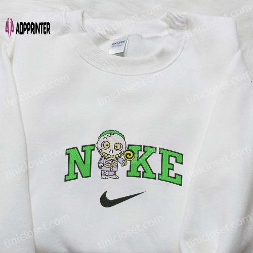 Nike x Spooky Gnome Halloween Pumpkin Embroidered Shirt – Unique & Stylish Halloween Tee