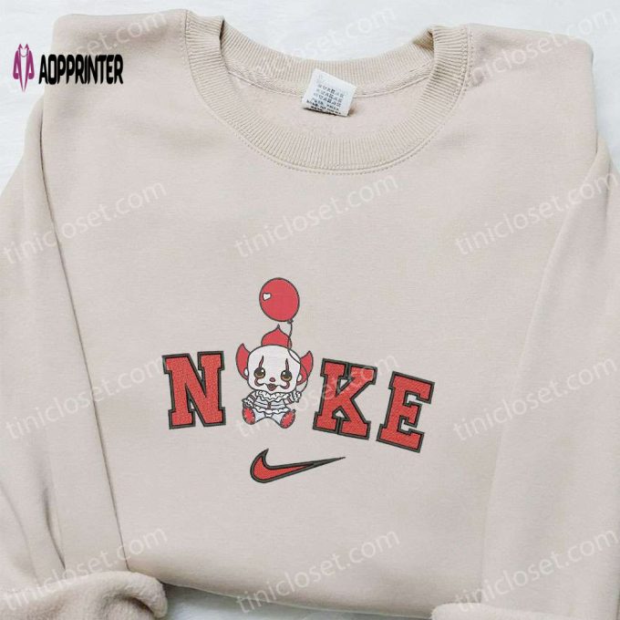 Nike x Baby Clown Pennywise Hoodie – Funny Halloween Sweatshirt & T-shirt