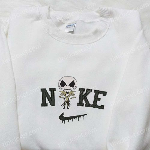 Nike x Baby Jack Skellington Embroidered Hoodie Nightmare Before Christmas T-shirt Nike Inspired Sweatshirt