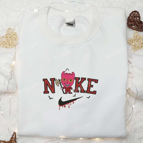 Nike x Baby Lock Embroidered Hoodie Nightmare Before Christmas Sweatshirt & Nike Inspired T-shirt