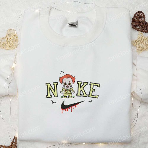 Nike x Baby Pennywise Hoodie Horror Characters Sweatshirt & T-shirt Embroidered Collection