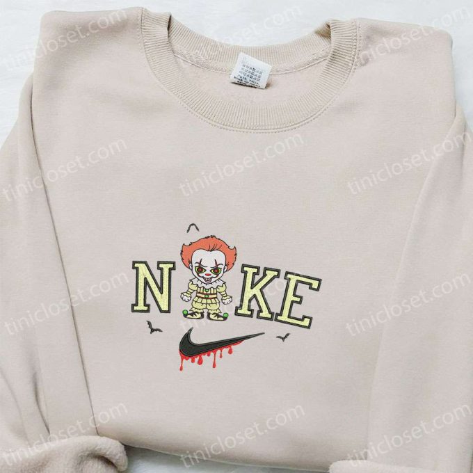 Nike x Baby Pennywise Hoodie Horror Characters Sweatshirt & T-shirt Embroidered Collection