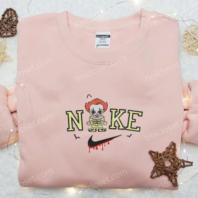 Nike x Baby Pennywise Hoodie Horror Characters Sweatshirt & T-shirt Embroidered Collection