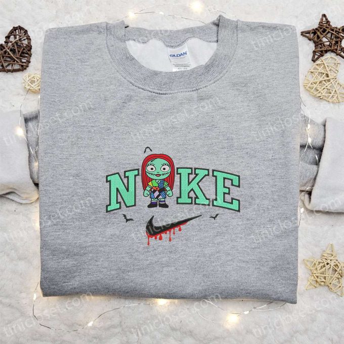 Nike x Baby Sally Embroidered Hoodie & Sweatshirt Nightmare Before Christmas Characters Nike Inspired T-shirt