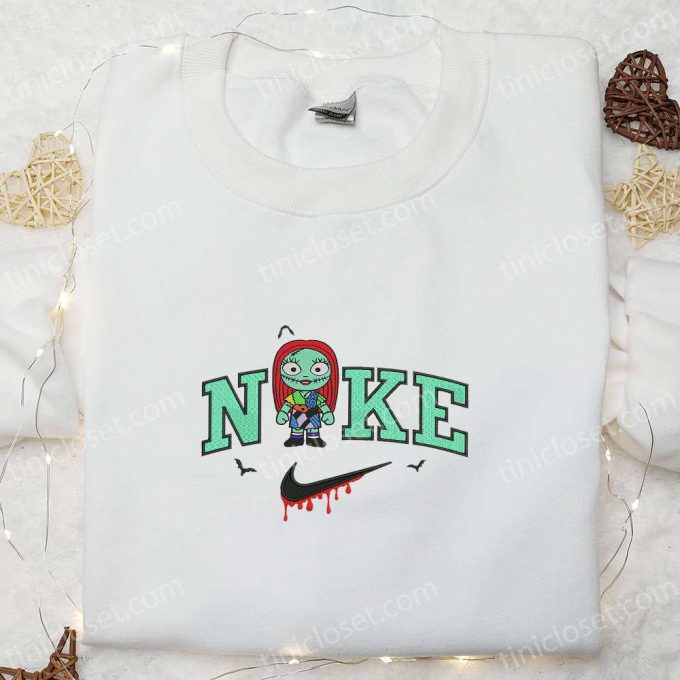 Nike x Baby Sally Embroidered Hoodie & Sweatshirt Nightmare Before Christmas Characters Nike Inspired T-shirt