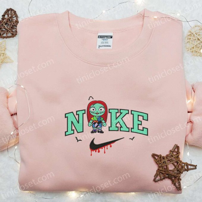 Nike x Baby Sally Embroidered Hoodie & Sweatshirt Nightmare Before Christmas Characters Nike Inspired T-shirt