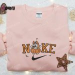 Nike x Bingo Heeler Halloween Pumpkin Embroidered Sweatshirt: Cute Spooky & Stylish Halloween Hoodie