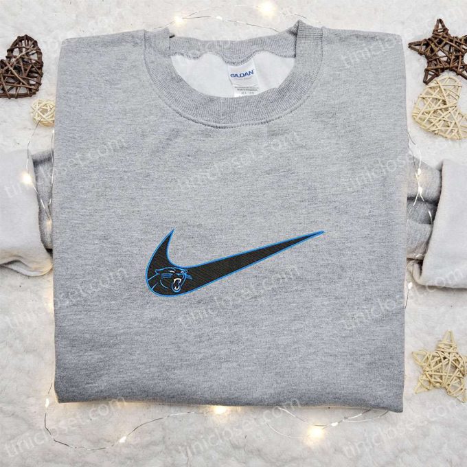 Nike x Carolina Panthers Embroidered Hoodie & T-shirt: NFL Sports Inspired Apparel