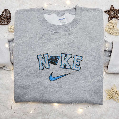 Nike x Carolina Panthers Embroidered Sweatshirt: NFL Sports Inspired Apparel