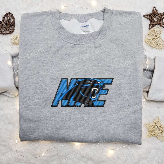 Carolina Panthers Nike Embroidered T-shirt: NFL Sports & Custom Design