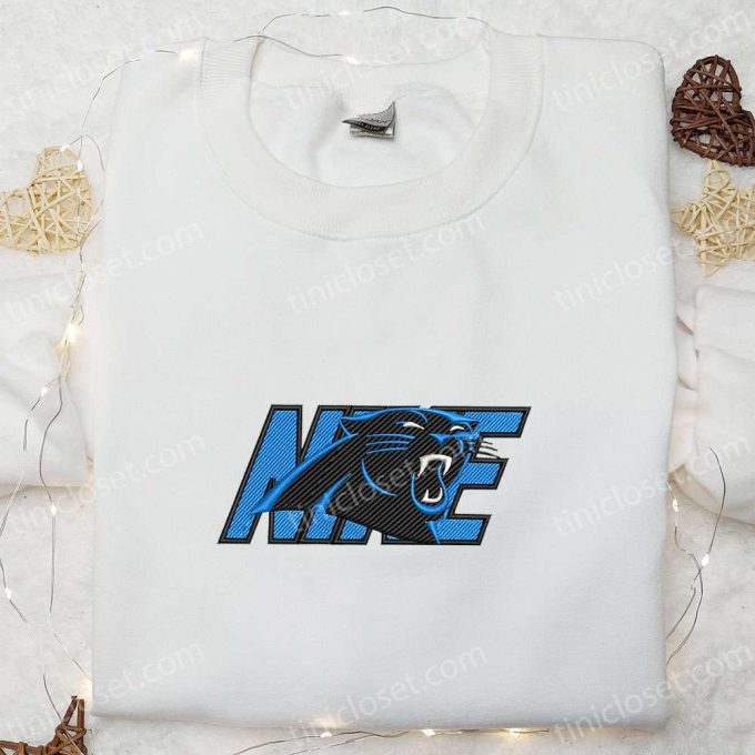 Carolina Panthers Nike Embroidered T-shirt: NFL Sports & Custom Design