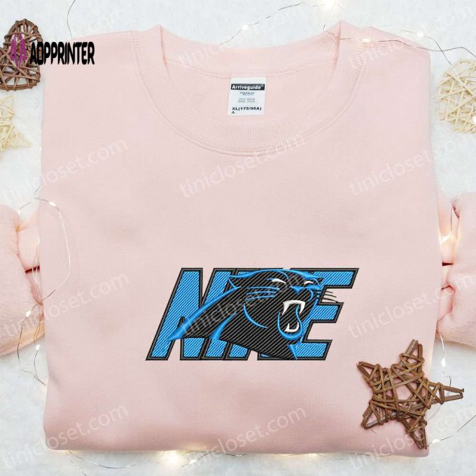 Carolina Panthers Nike Embroidered T-shirt: NFL Sports & Custom Design