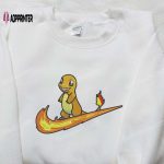 Nike x Charmander Stand Embroidered Shirt – Pokemon Custom Design