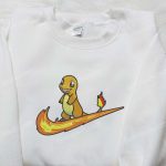 Nike x Charmander Stand Embroidered Shirt – Pokemon Custom Design