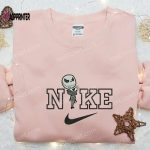 Nike x Chibi Jack Skellington Embroidered Sweatshirt – Horror Halloween Shirt Nike Inspired T-shirt