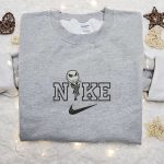 Nike x Chibi Jack Skellington Embroidered Sweatshirt – Horror Halloween Shirt Nike Inspired T-shirt